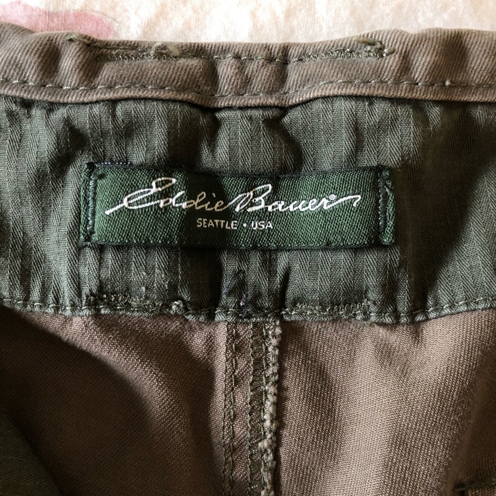 Eddie Bauer Olive Green Shaw Fit Cotton Pants- 14 - Picture 5 of 8